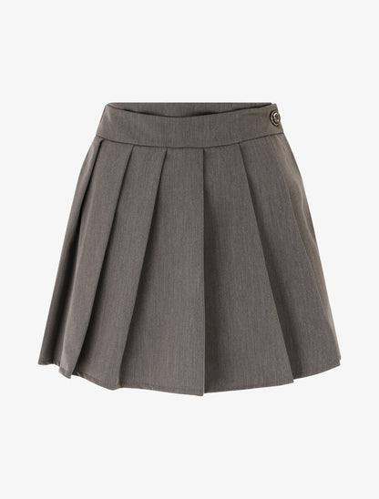 Short plissé trompe-l&