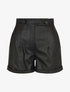 Short en simili à revers - Noir - 5