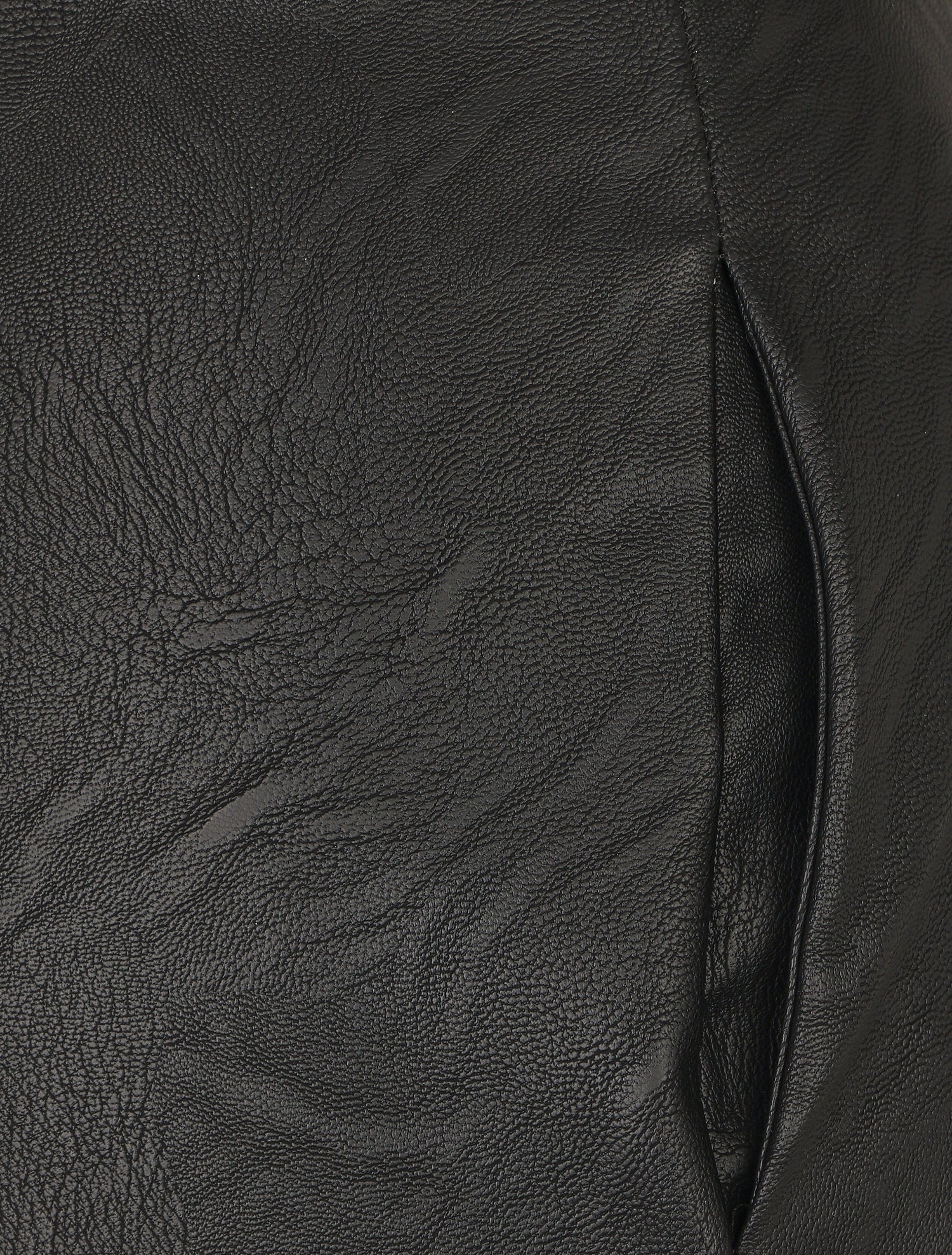 Short en simili à revers - Noir - 3