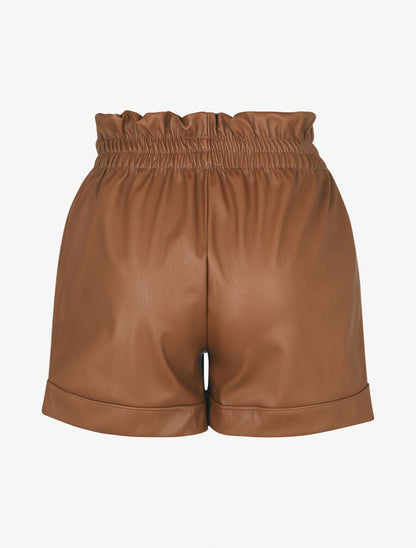 Short paperbag en simili - Camel - 2