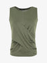 Top uni à base asymétrique - Kaki - 5