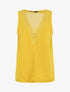 Top uni en voile texturé - Jaune - 5