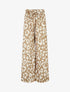 Pantalon ample à imprimé graphique - Camel - 1