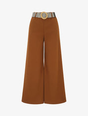 Pantalon long uni fluide - Camel - 5