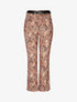 Pantalon droit imprimé foulard - Camel - 5