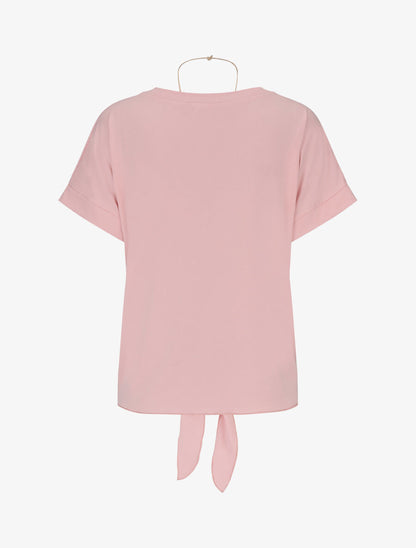 Top uni à nouer - Rose - 2