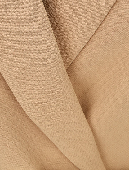 Blazer long ceinturé - Camel - 3