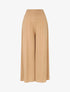 Pantalon ample à taille élastiquée - Camel - 1