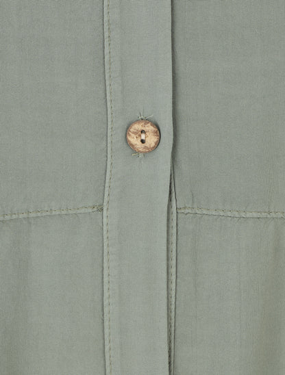 Chemise fluide oversize - Kaki - 3