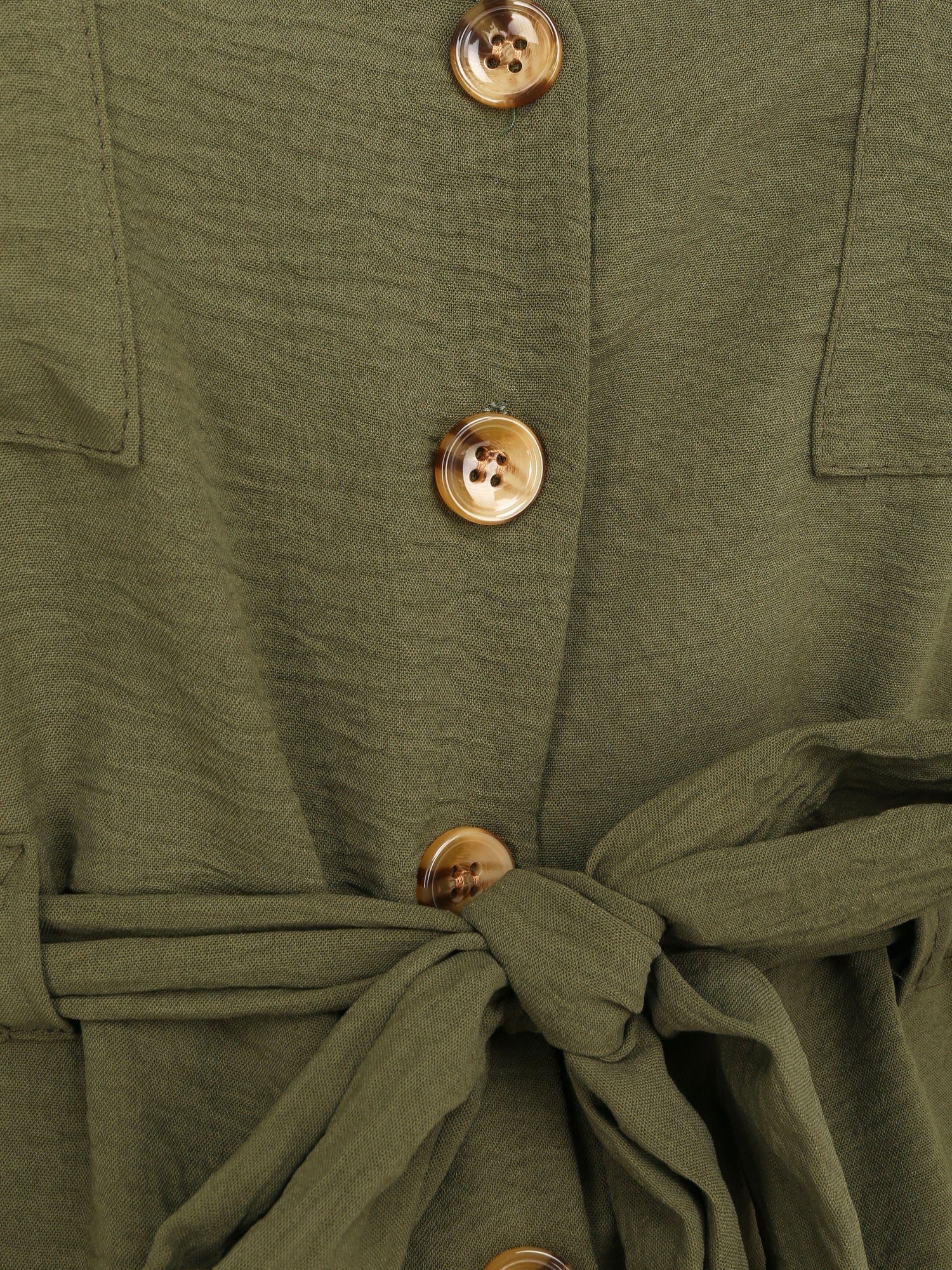 Top fluide boutonné - Kaki - 3