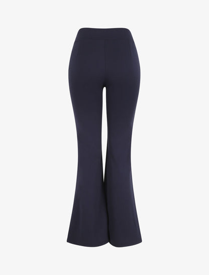Pantalon fluide à fermeture stylisée - Marine - 2