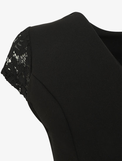 Combinaison bicolore fluide - Noir - 3