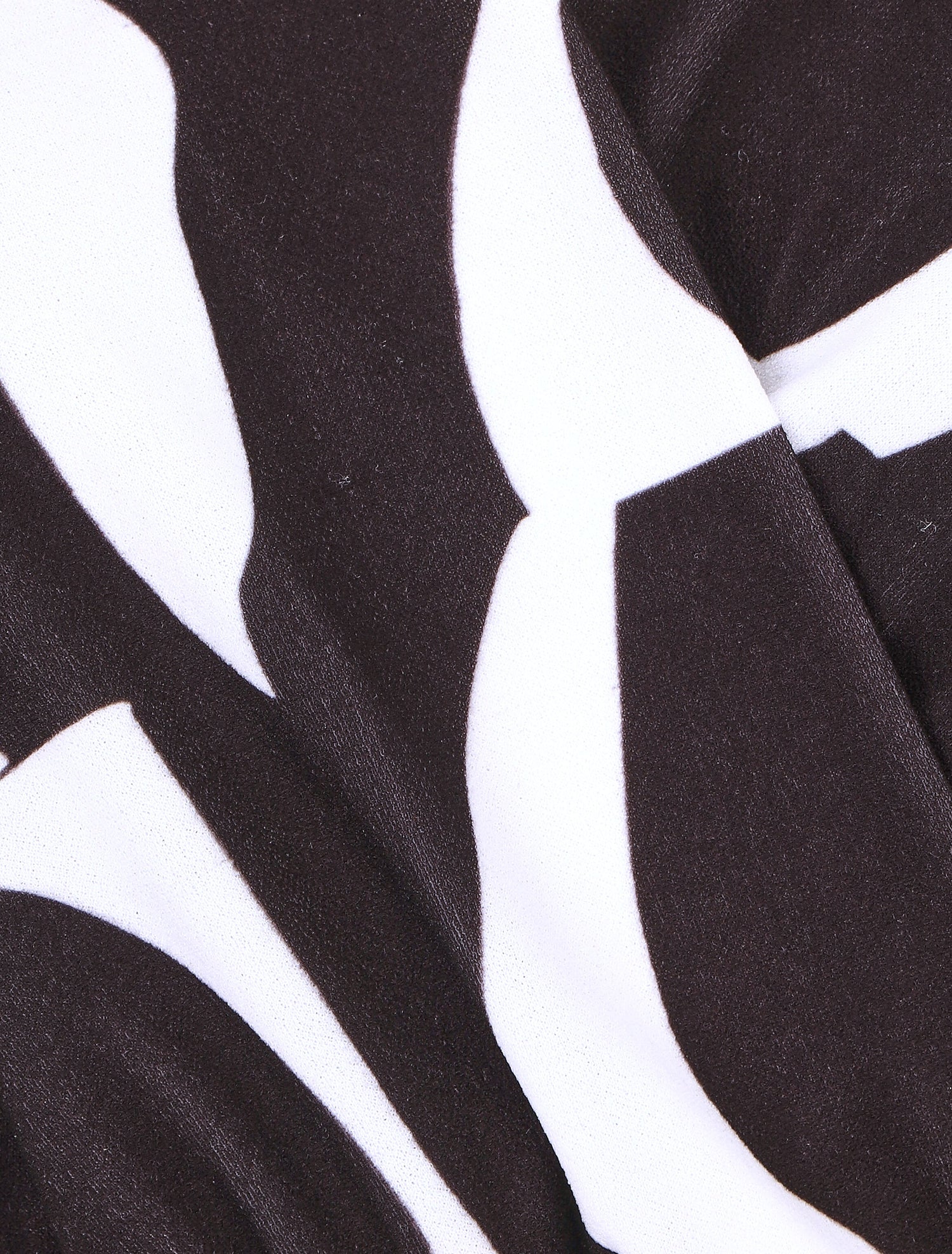 Robe courte ajustée à motif géométrique - Noir - 3