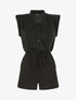 Combishort fluide sans manches - Noir - 4