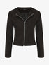 Veste zippée en suédine - Noir - 5