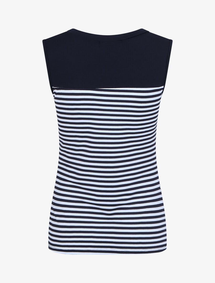 Top à imprimé style marinière - Marine - 2