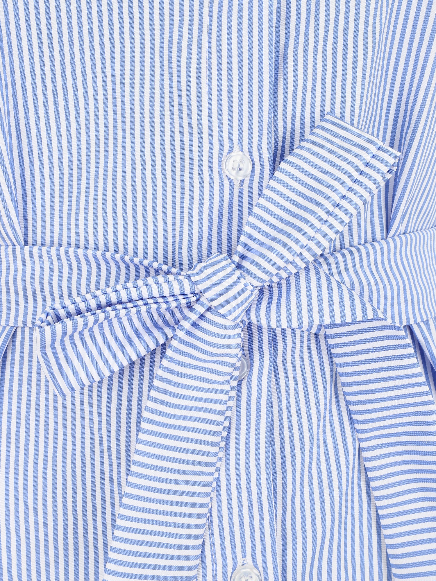 Robe chemise rayée manches courtes - Bleu ciel - 3