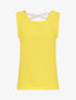 Top droit sans manches uni dos en V - Jaune - 1