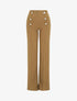 Pantalon long uni à taille haute - Camel - 5