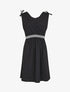 Robe uni à taille élastiquée - Noir - 4