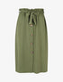 Jupe mi-longue droite taille haute - Kaki - 5