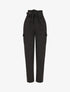 Pantalon cargo taille haute - Noir - 5