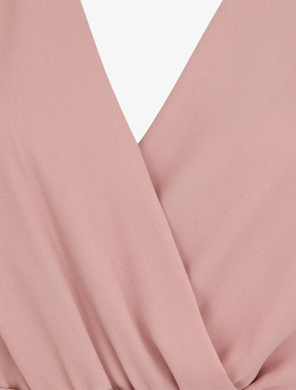Top péplum sans manches - Rose - 3