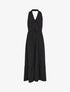 Robe longue unie dos nu - Noir - 4