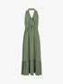 Robe longue unie dos nu - Kaki - 1