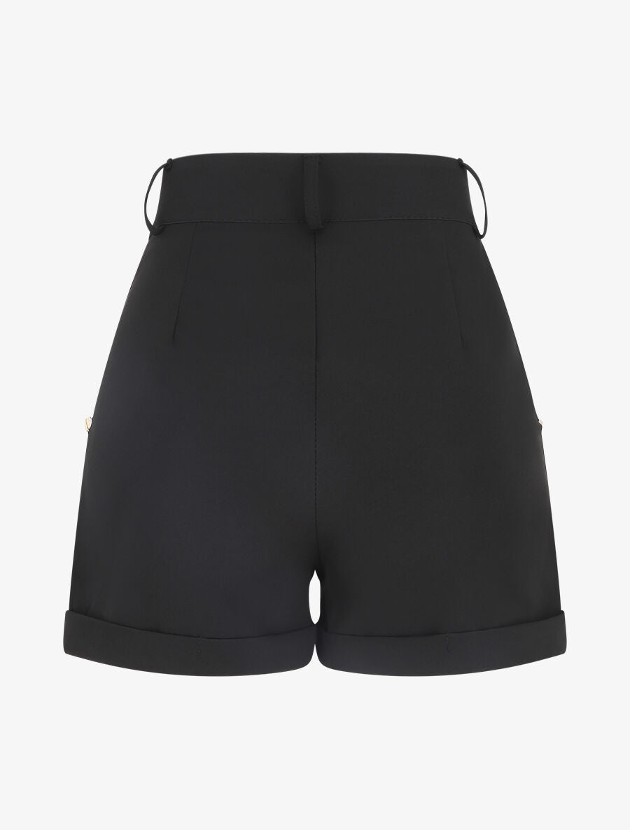 Short à pont taille haute - Noir - 2