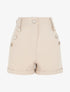 Short à pont taille haute - Beige - 1