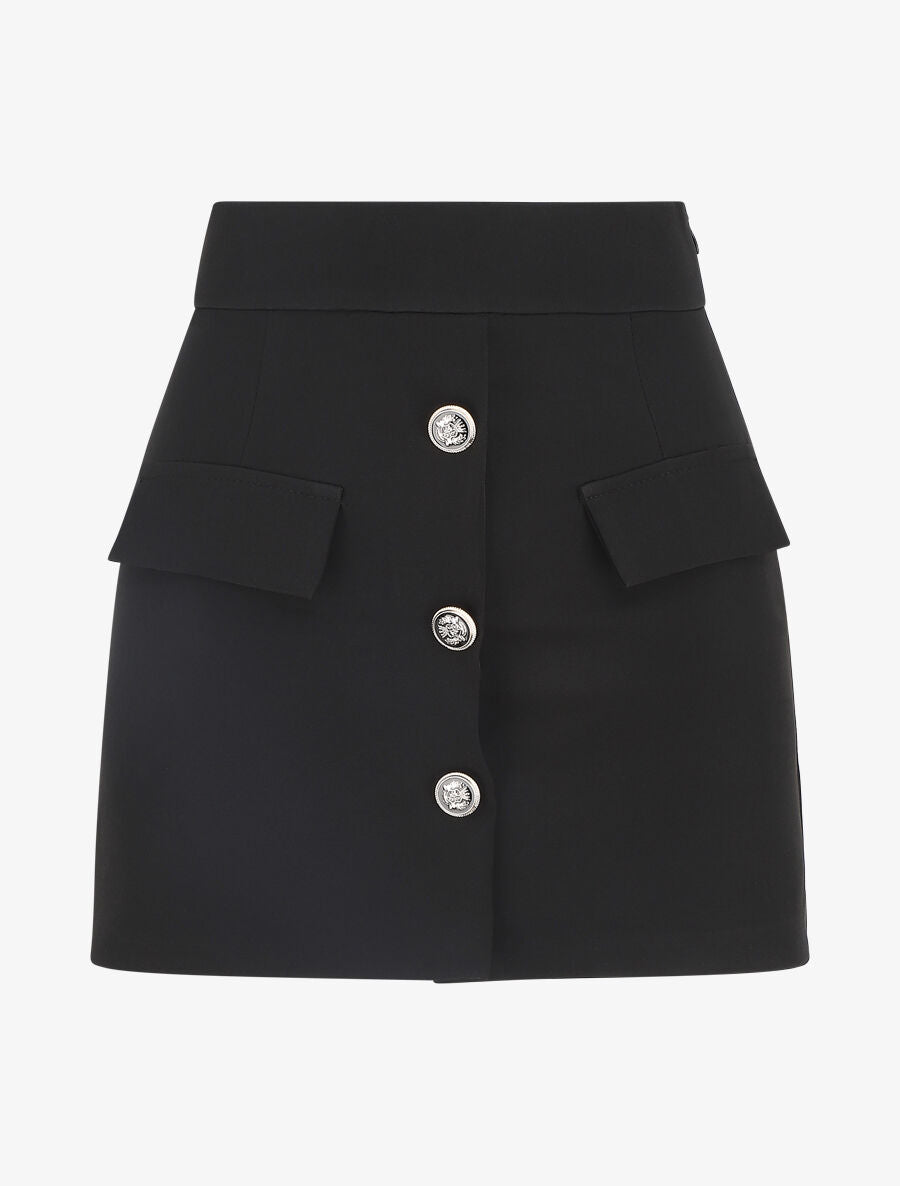 Short jupe taille haute - Noir - 1