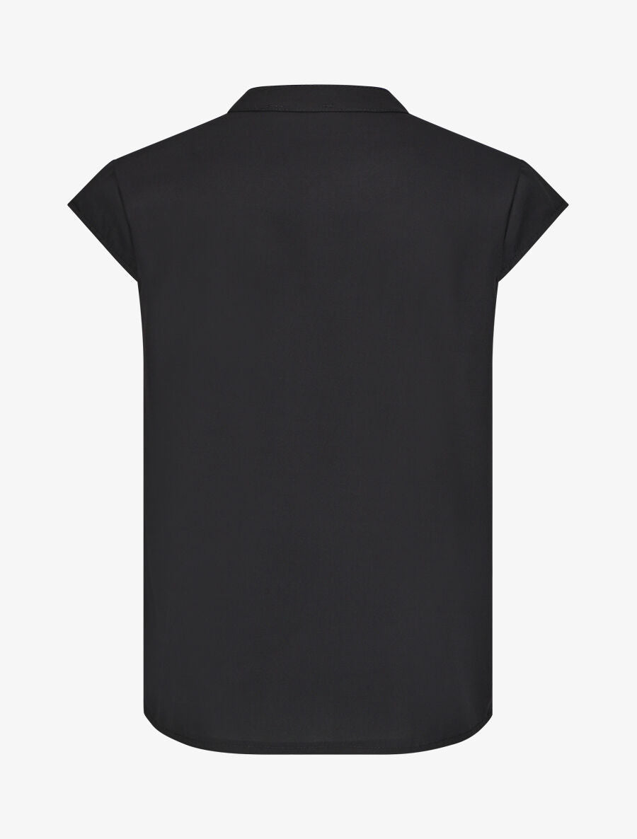 Top uni sans manches à chaîne - Noir - 2