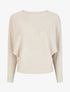 Pull chauve-souris uni - Beige - 1