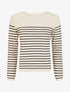 Pull marinière manches longues - Beige - 6