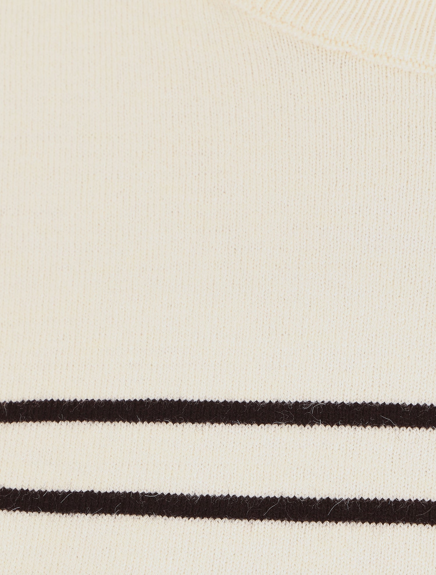 Pull marinière manches longues - Beige - 3