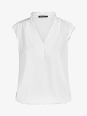 Top uni sans manches - Blanc - 1