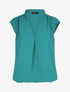 Top uni sans manches - Bleu canard - 1