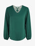 Top fluide dos en crochet - Vert sapin - 4