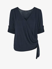 Pull loose style cache-coeur - Marine - 1