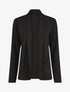 Blazer fin uni coupe droite - Noir - 4