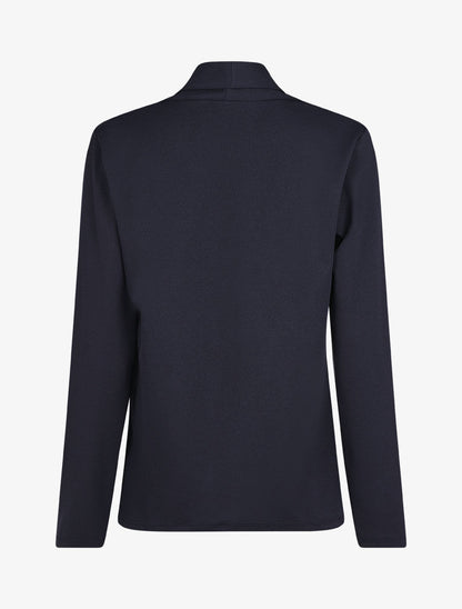 Blazer fin uni coupe droite - Marine - 2