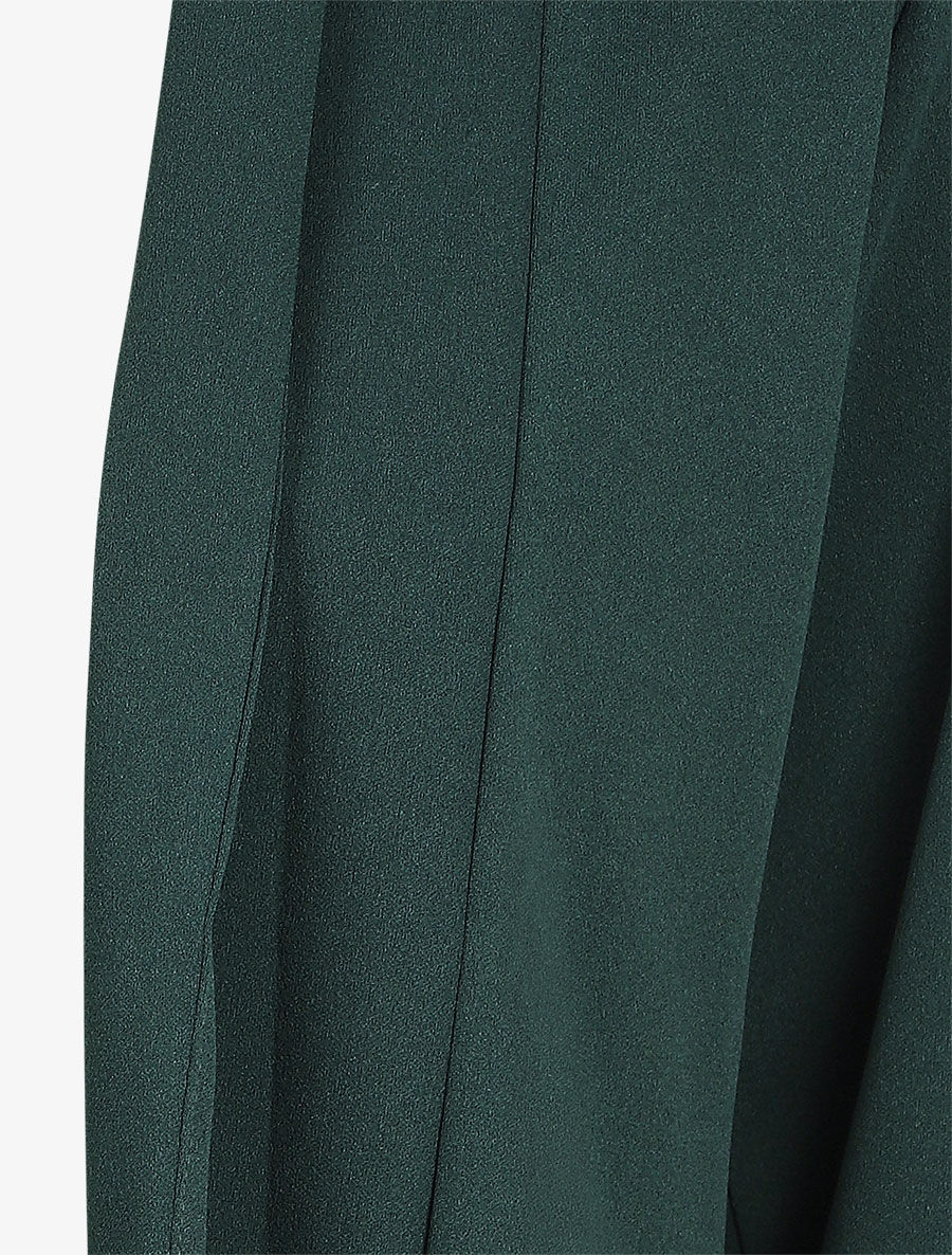 Blazer fin uni coupe droite - Vert foncé - 3