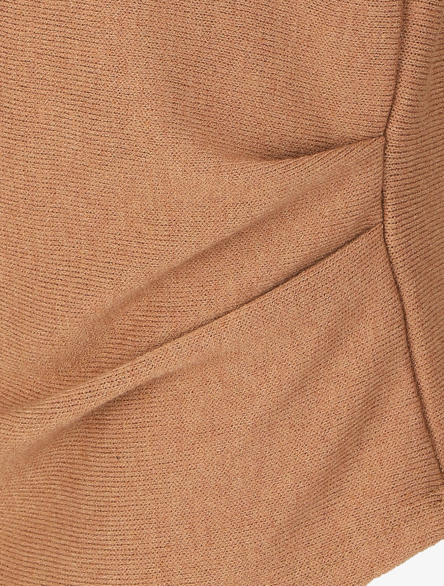 Pull ample uni à col roulé - Camel - 3