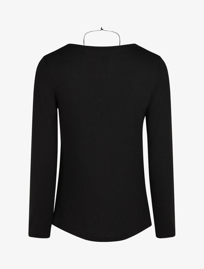 Pull fin graphique coupe droite - Gris - 2