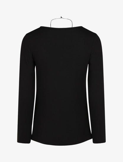 Pull fin graphique coupe droite - Camel - 2