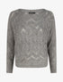 Pull loose col bateau - Gris - 4