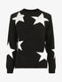 Pull droit motif étoiles - Noir - 4