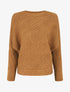 Pull droit uni à col bateau - Camel - 4