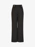 Pantalon droit uni taille haute - Noir - 1